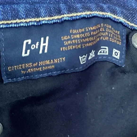 Citizens of Humanity Elson Womens 29 8 Medium Rise Straight Jeans Blue Stretch - Picture 9 of 12